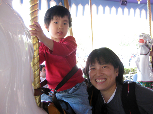 Miranda on the Merry Go Round