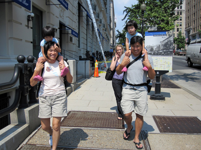 Walking to the National Mall