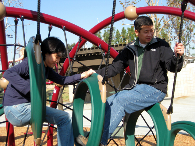 Agnes and Bernard at the Park