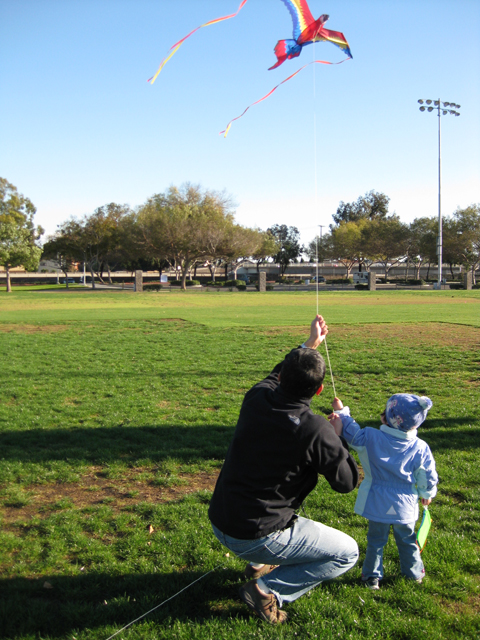 Bernard and Miranda Flying the Kite