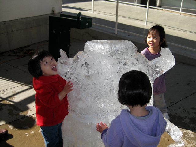 Licking the Ice Sculpture