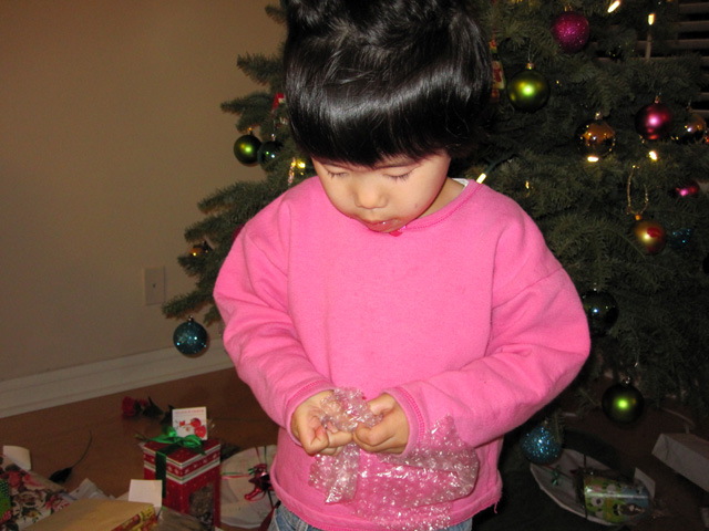 Miranda with Bubble Wrap