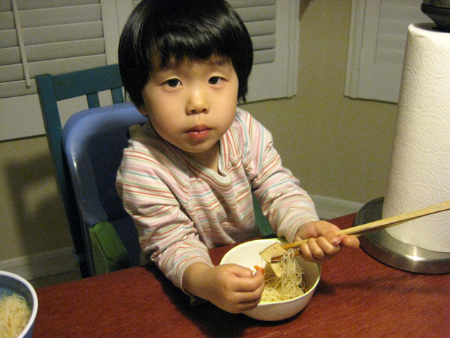 Miranda Using Chopsticks