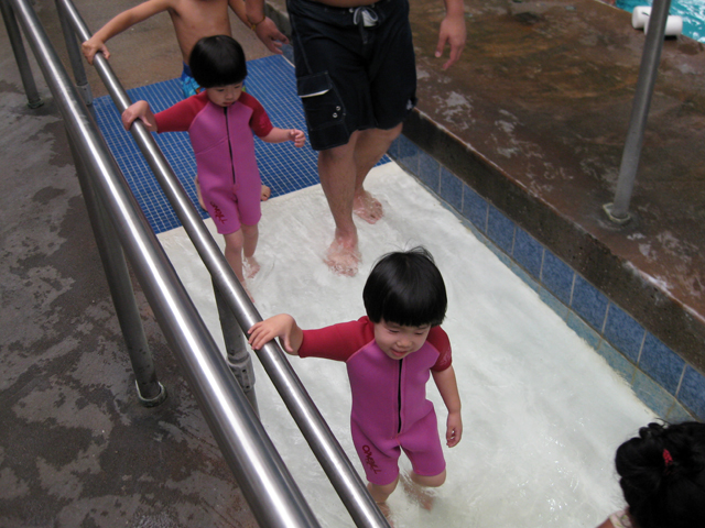 Walking into the Pool