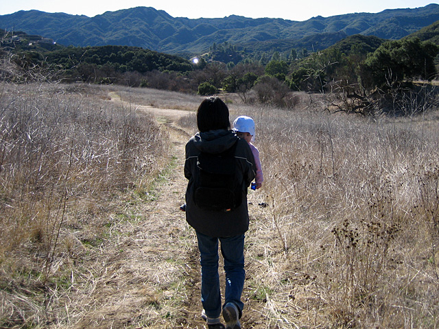 Bringing Eleanor Home from Hiking