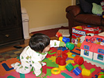 Miranda Knocking Over the Cups