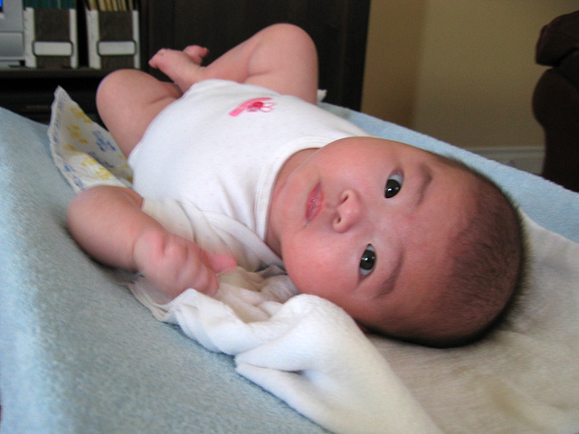 Eleanor on the Changing Pad