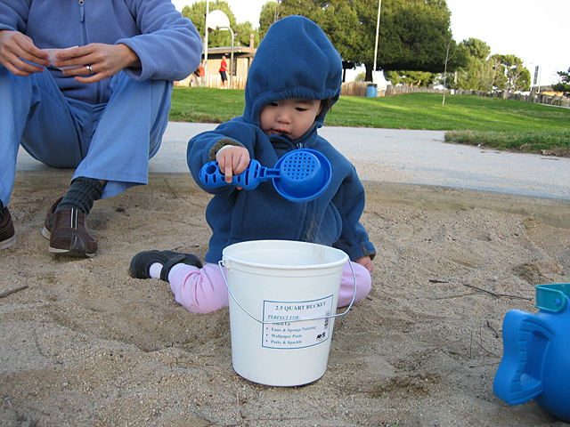 Eleanor Filling Sand