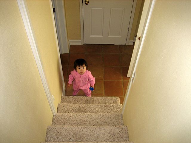 Eleanor at the Bottom of the Stairs