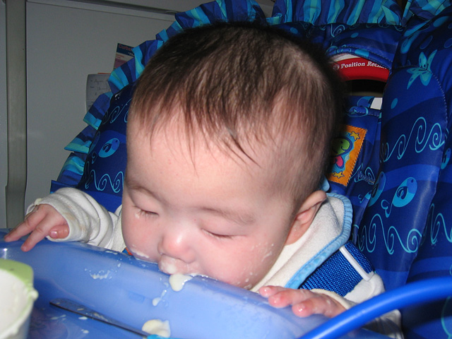 Miranda Eating Her Tray