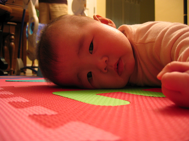 Miranda Resting on the Floor