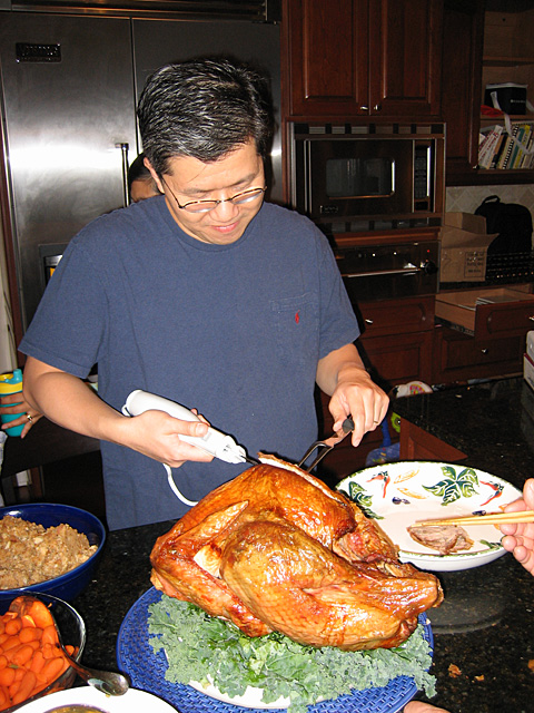 Ed Carving Turkey