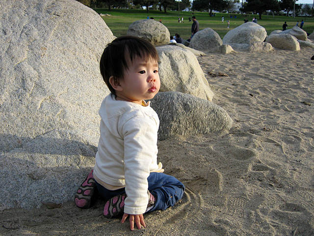 Miranda by a Rock