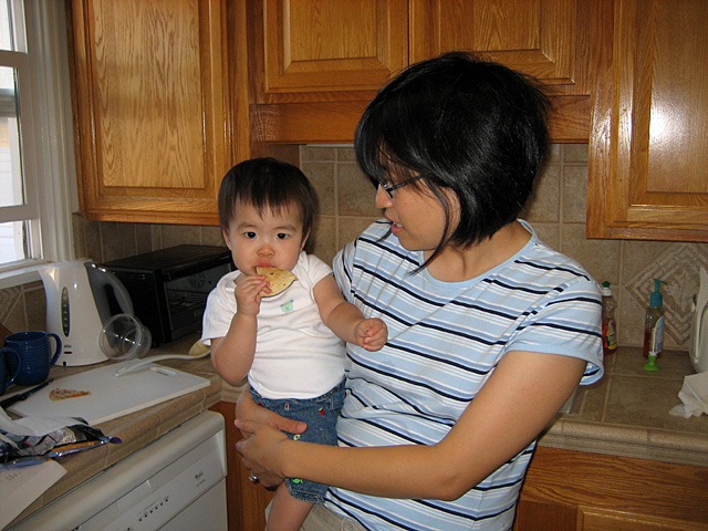 Eleanor with a Quesadilla