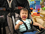 Eleanor Upset in the Stroller