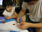 Cutting a Ladybug from Paper