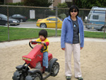 Eleanor on the ATV