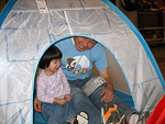 Eleanor and Bernard in the Tent