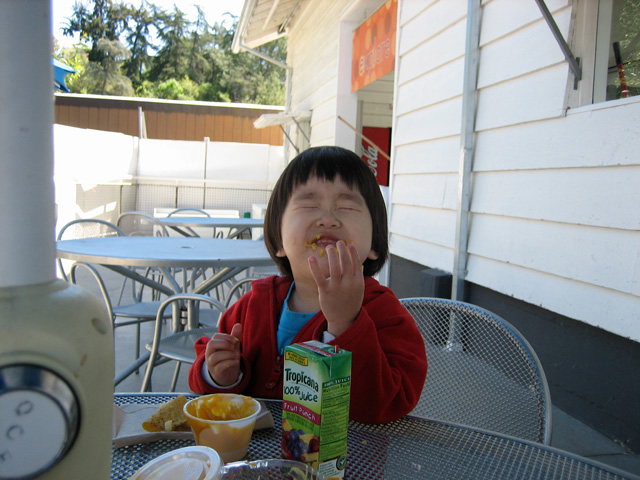 Miranda Eating Nachos