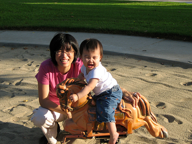 Eleanor Smiling on the Horse