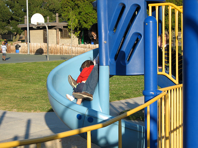 Eleanor on the Slide