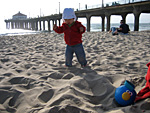 Miranda Walking on the Sand