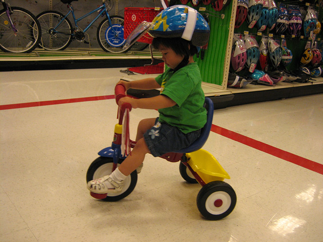 Eleanor Riding a Tricycle