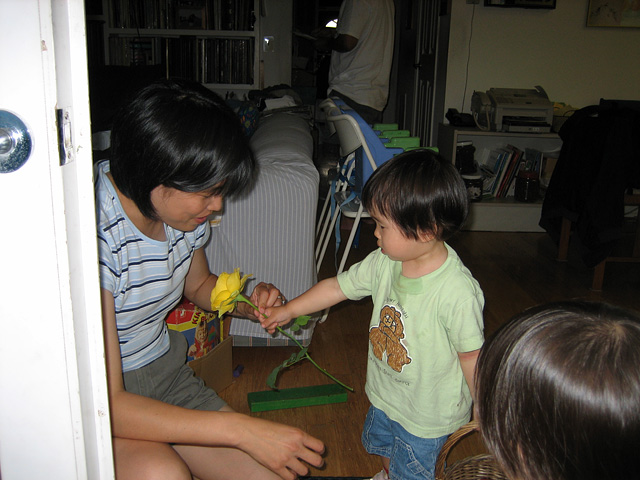 Giving the Rose to Agnes