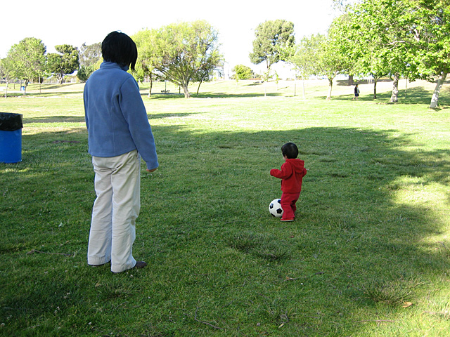 Miranda Playing Soccer