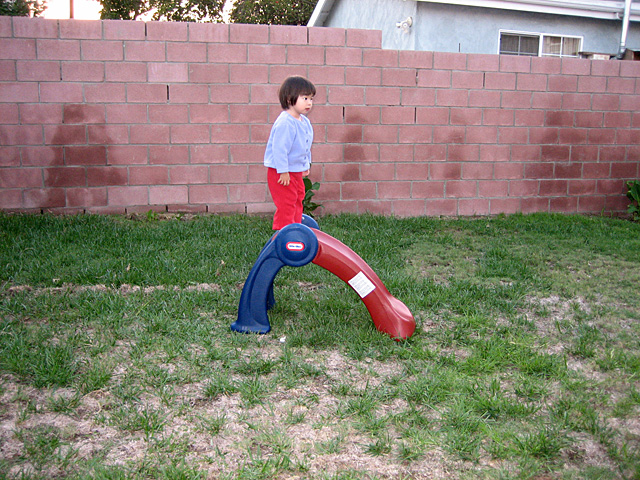 Eleanor on the Slide