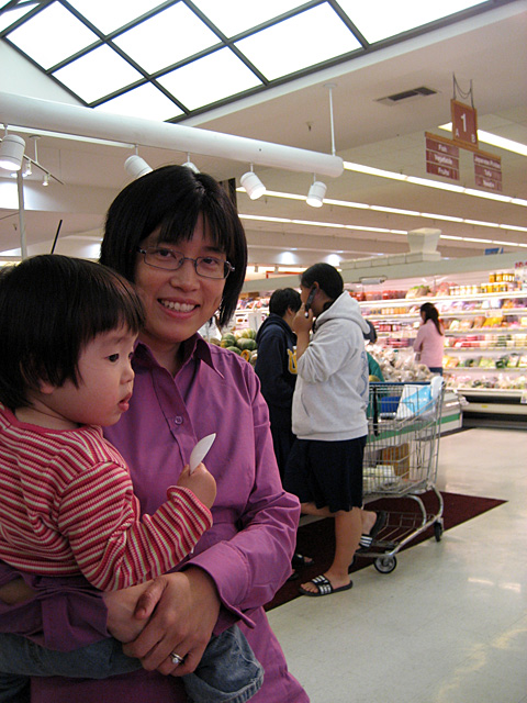 Agnes and Miranda in the Produce Section