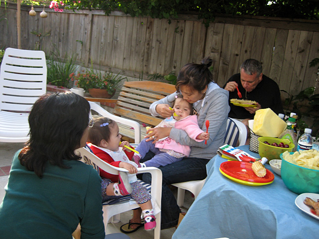 Eating at the Barbeque