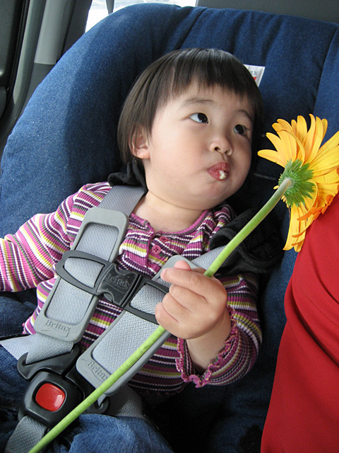 Eleanor with a Flower