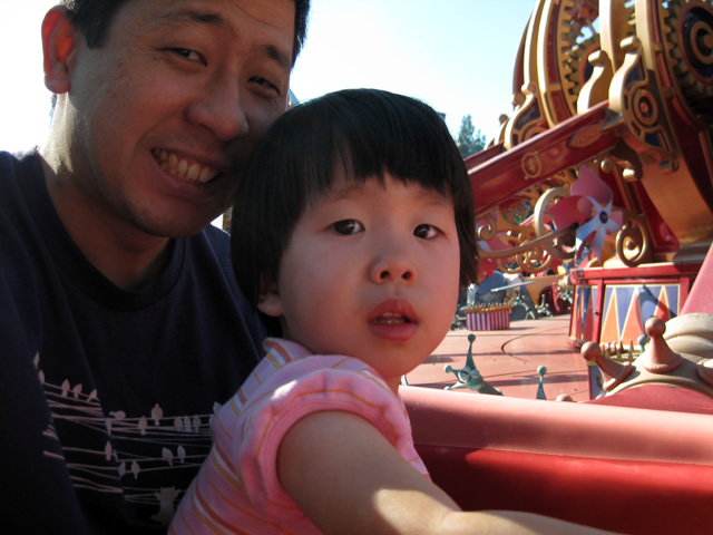 Miranda on the Dumbo Ride