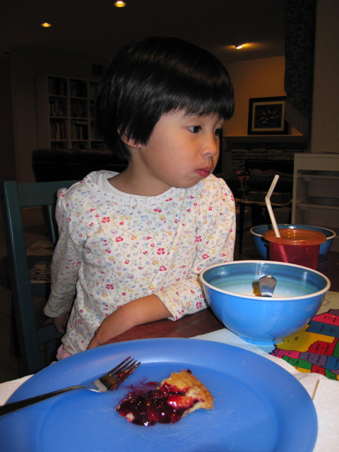 Eleanor Eating Cherry Pie