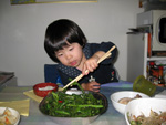 Miranda Eating String Beans