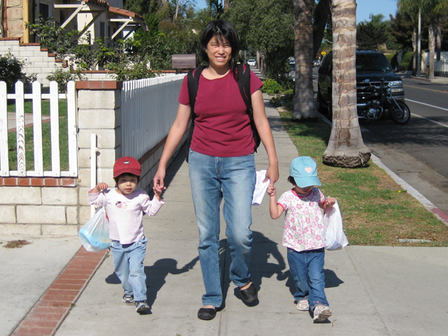 Walking to the Beach