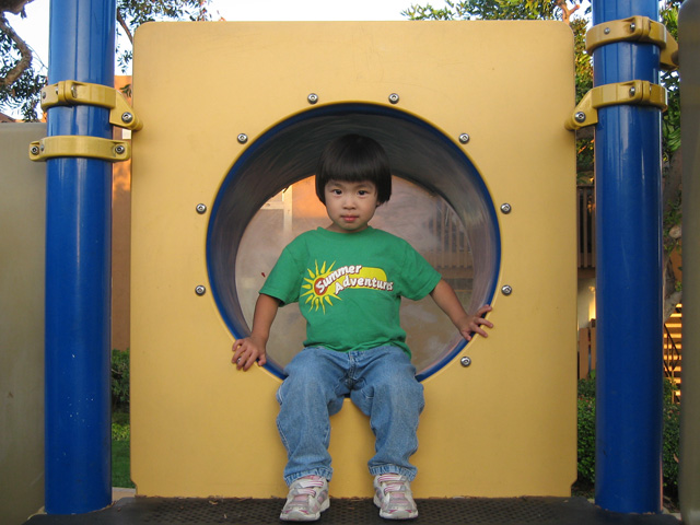 Eleanor on the Play Structure