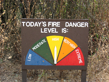 fire danger level