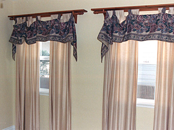 some dark bedroom curtains