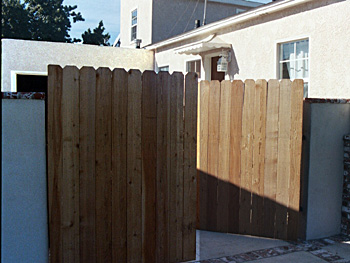 gate leading to garage