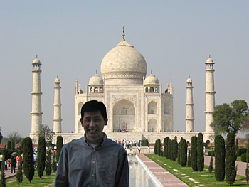 bernard at the taj mahal