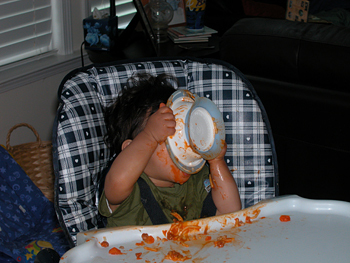 licking the bowl clean