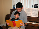 Reading to Jared